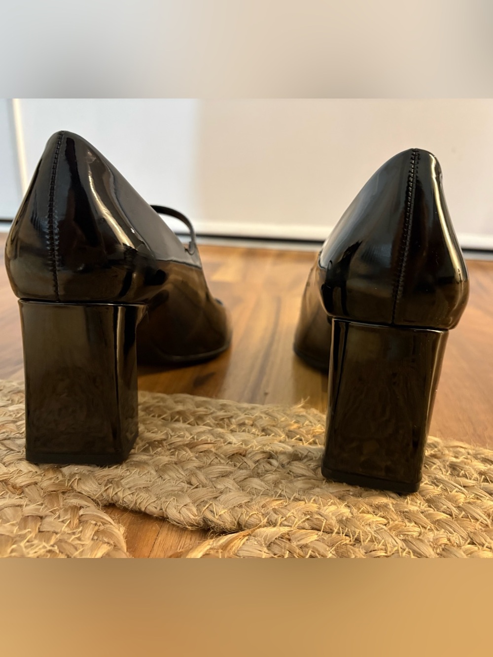 ZARA Black Patent Mary Jane Heels - Picture 5 of 9